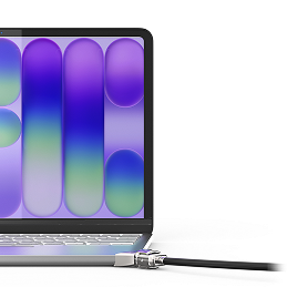 MacBook with security lock